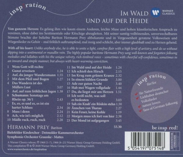 German Folk Songs - Hermann Prey