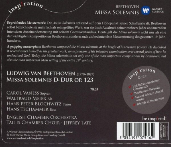 Beethoven: Missa Solemnis - Jeffrey Tate