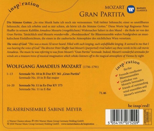 Mozart: Gran Partita - Sabine Meyer