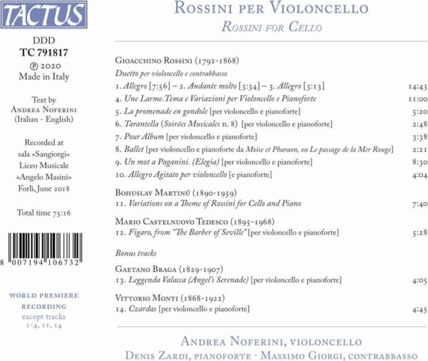 Rossini Per Violoncello - Andrea Noferini