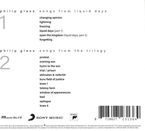 Philip Glass: Songs