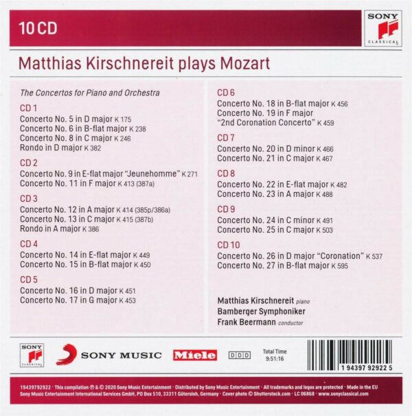 Mozart: The Piano Concertos - Matthias Kirschnereit