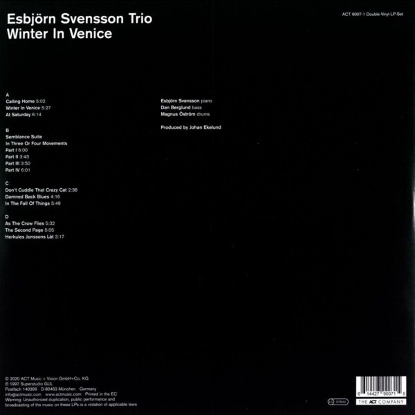 Winter In Venice (Vinyl) - Esbjorn Svensson Trio