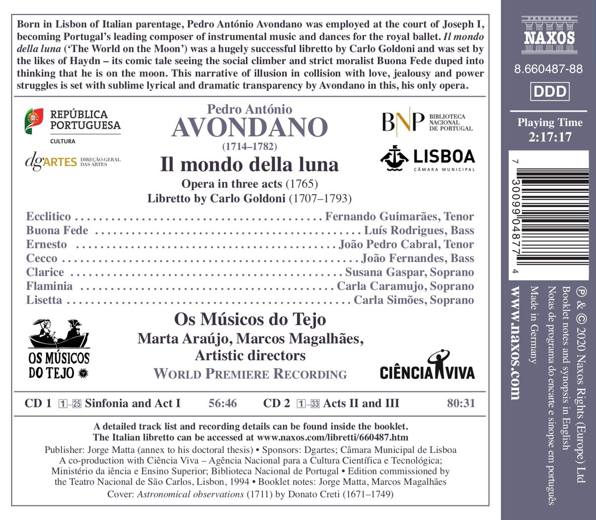 Pedro Antonio Avondano: Il Mondo Della Luna - Fernando Guimaraes