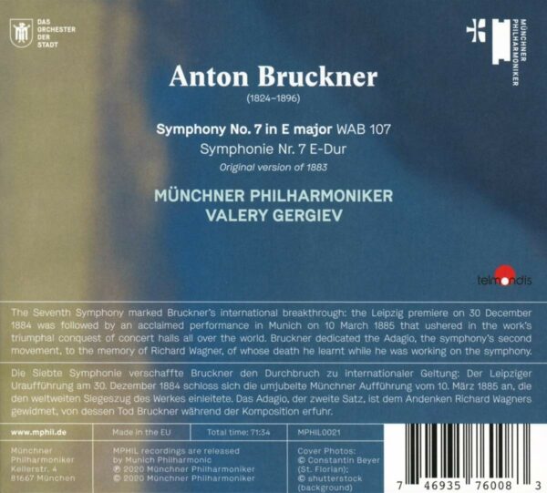 Bruckner: Symphony No.7 - Valery Gergiev