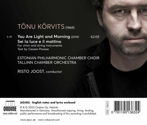 Tonu Korvits: You Are Light And Morning - Risto Joost