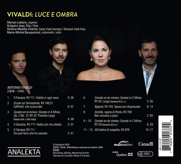 Antonio Vivaldi: Luce E Ombra - Myriam Leblanc