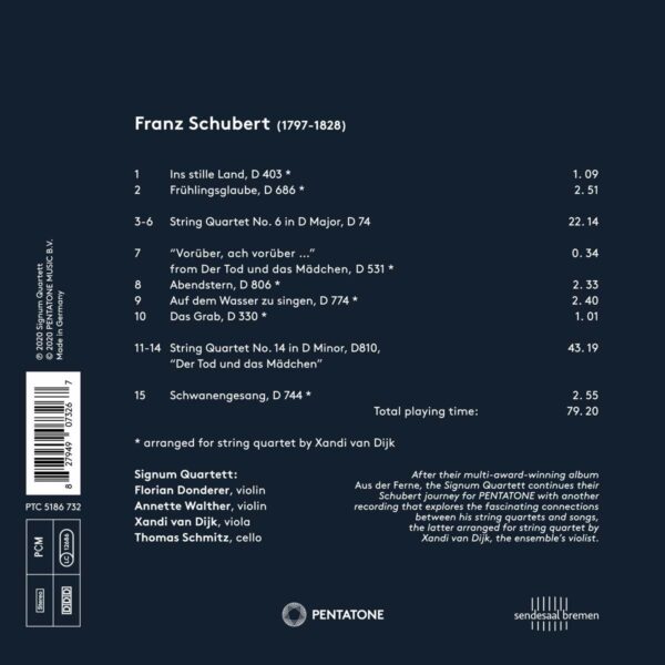 Schubert: Ins Stille Land - Signum Quartett