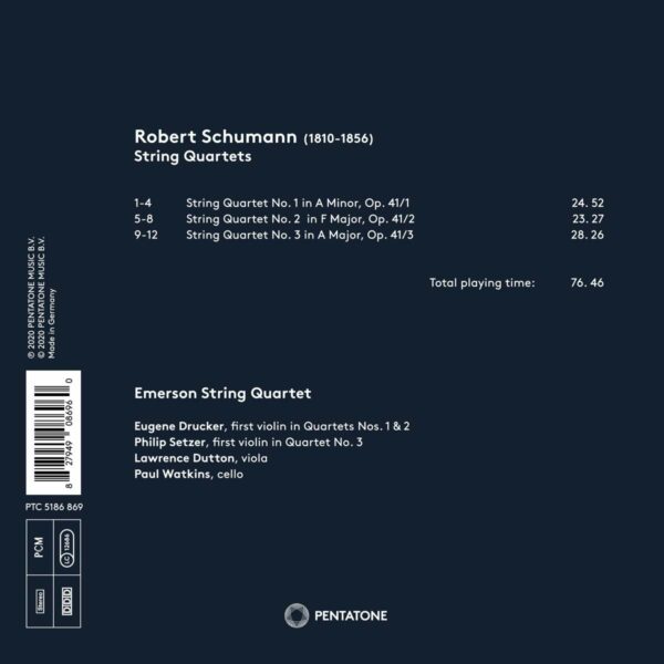 Schumann: String Quartets - Emerson String Quartet