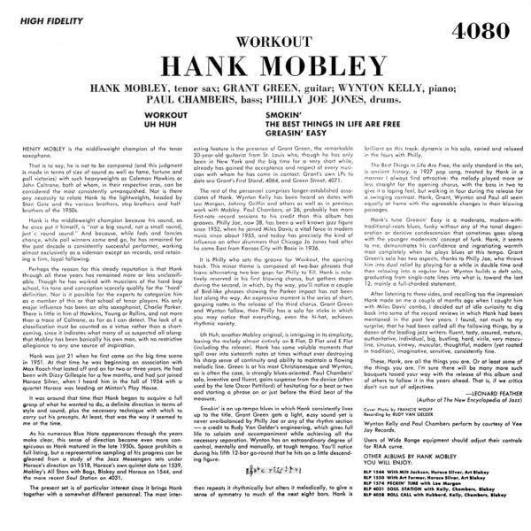 Workout (Vinyl) - Hank Mobley
