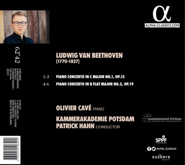 Beethoven: Piano Concertos 1 & 2 - Olivier Cavé