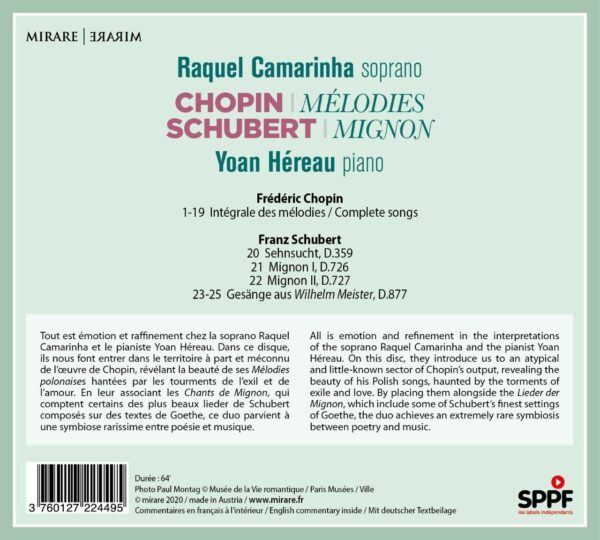 Chopin: Melodies / Schubert: Mignon - Raquel Camarinha