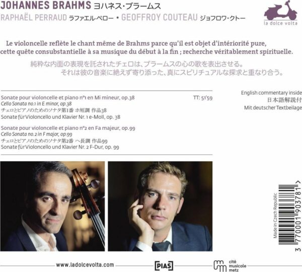 Brahms: The Two Cello Sonatas - Geoffroy Couteau