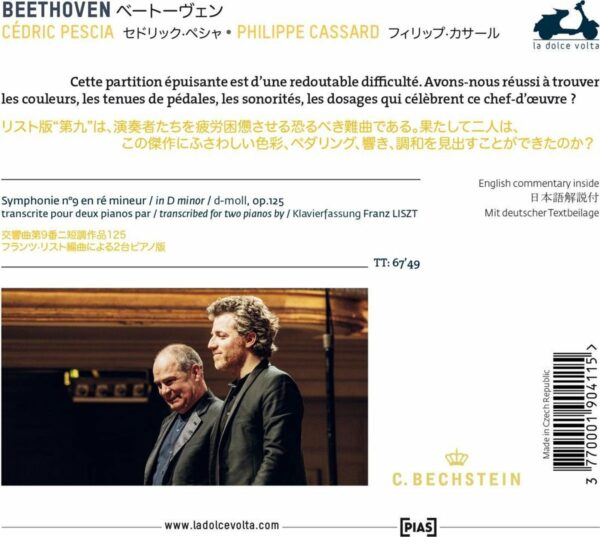 Beethoven / Liszt: Symphony No. 9 - Cedric Pescia & Philippe Cassard