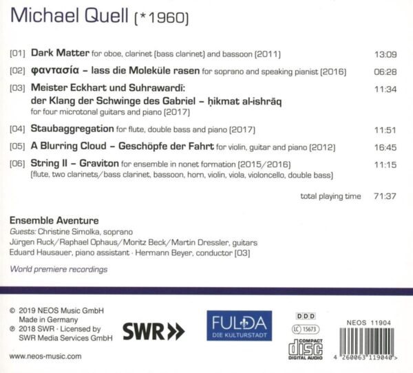 Michael Quell: Chamber Music Vol. 2 - Ensemble Aventure