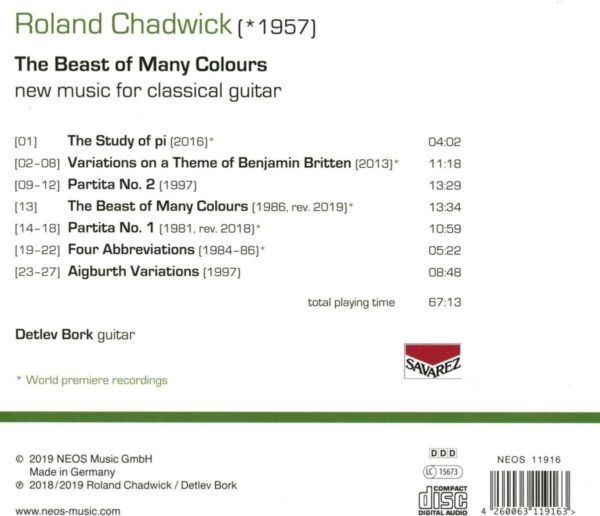 Guy Chadwick: The Beast Of Many Colours - Detlev Bork