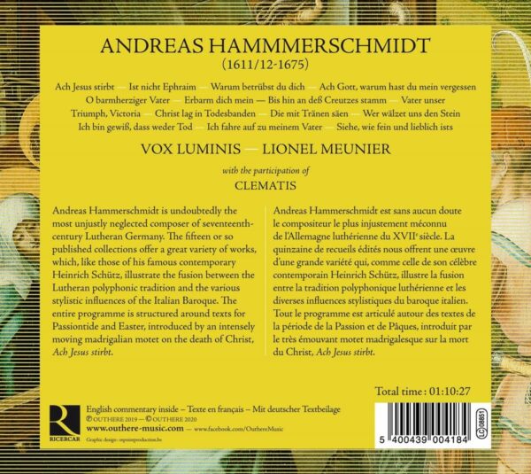 Andreas Hammerschmidt: Ach Jesus Stirbt - Vox Luminis