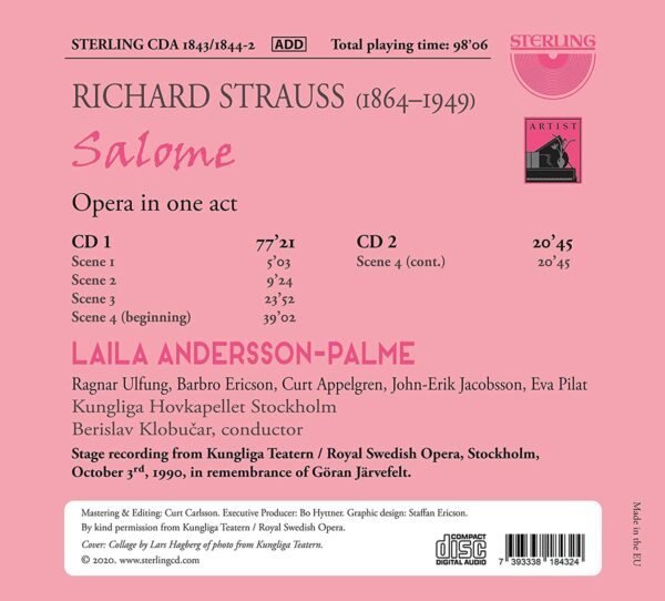 Richard Strauss: Salome - Laila Andersson-Palme