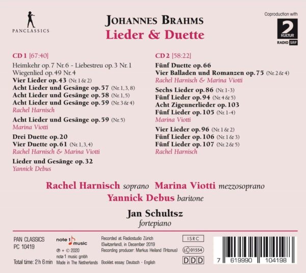 Johannes Brahms: Lieder & Duette - Rachel Harnisch