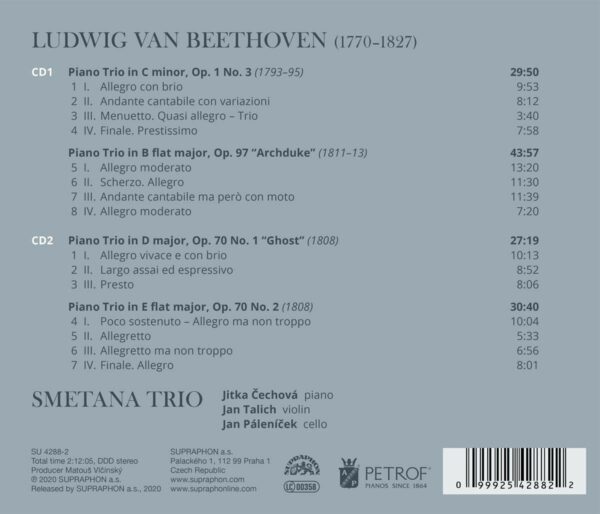 Beethoven: Piano Trios - Smetana Trio