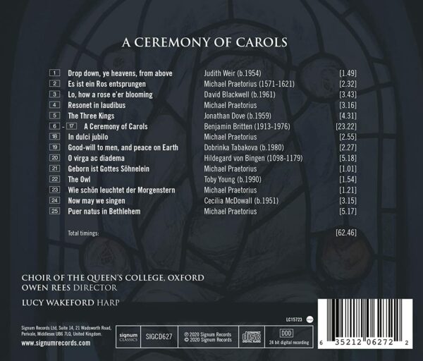 A Ceremony Of Carols - Choir of the Queen's College Oxford