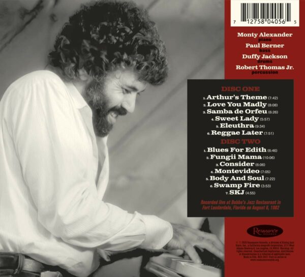 Love You Madly, Live At Bubba's - Monty Alexander
