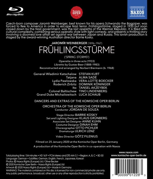 Jaromir Weinberger: Frühlingsstürme - Komischen Oper Berlin