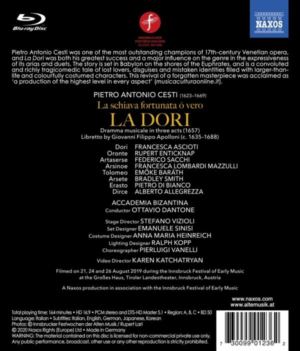 Pietro Antonio Cesti: La Dori - Ottavio Dantone