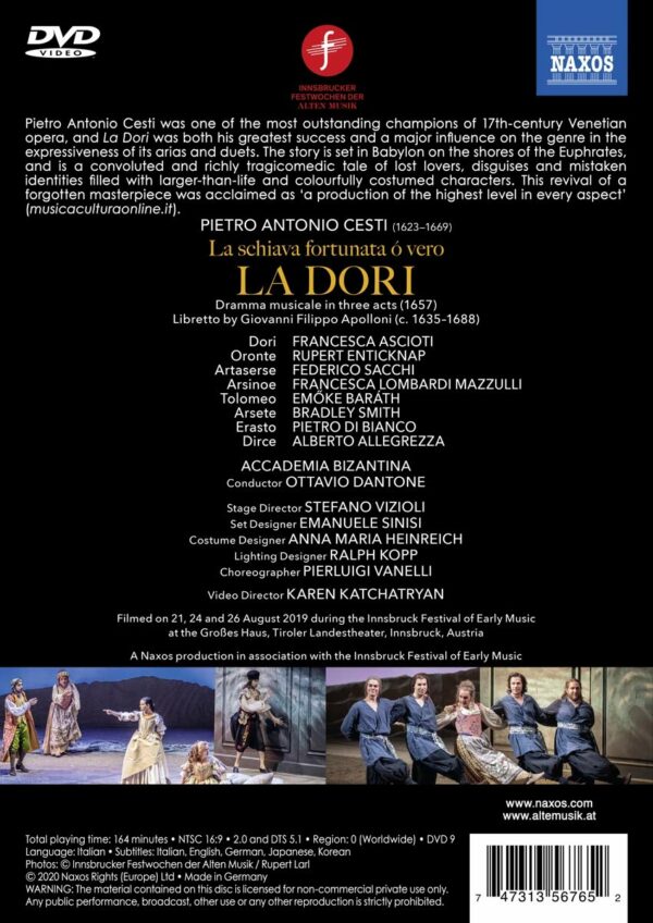 Pietro Antonio Cesti: La Dori - Ottavio Dantone