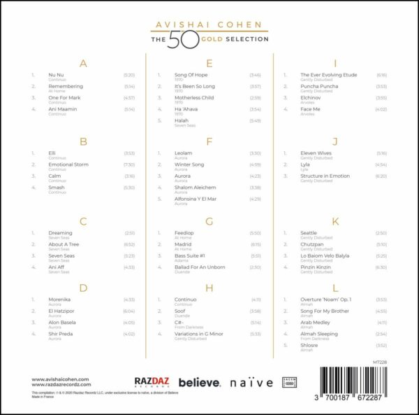 The 50 Gold Selection (Vinyl) - Avishai Cohen