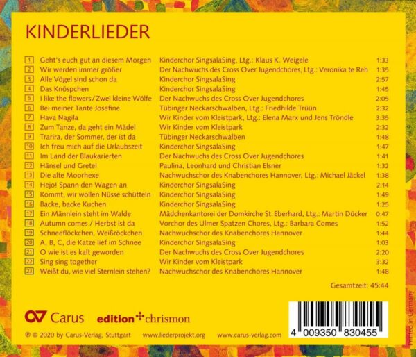 Kinderlieder Vol. 4 - Kinderchor Singsalasing