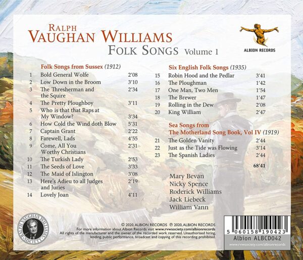 Ralph Vaughan Williams: Folk Songs Vol.1 - Mary Bevan