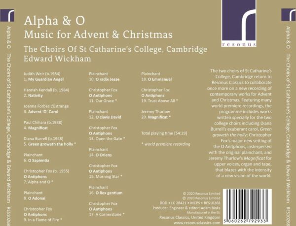 Alpha &amp; O: Music For Advent &amp; Christmas - Edward Wickham