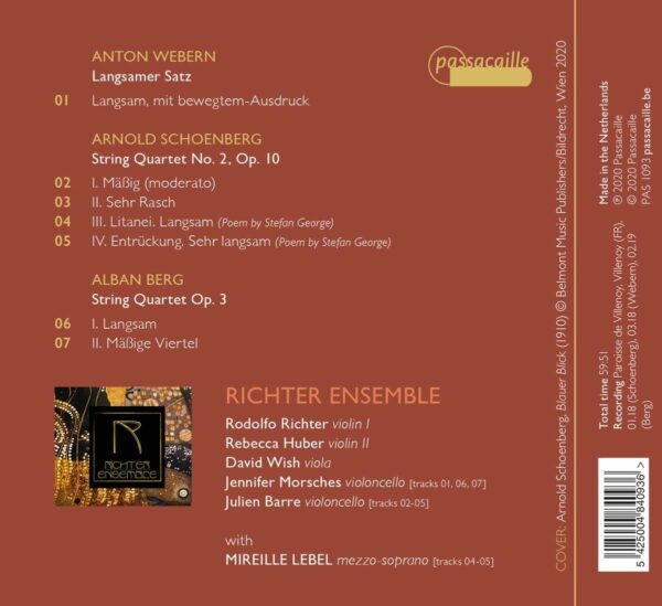Vienna 1905-1910: String Quartets - Richter Ensemble