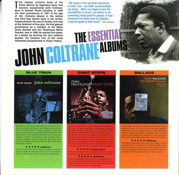 Essential Albums: Blue Train + Giant Steps + Ballads (Vinyl) - John Coltrane