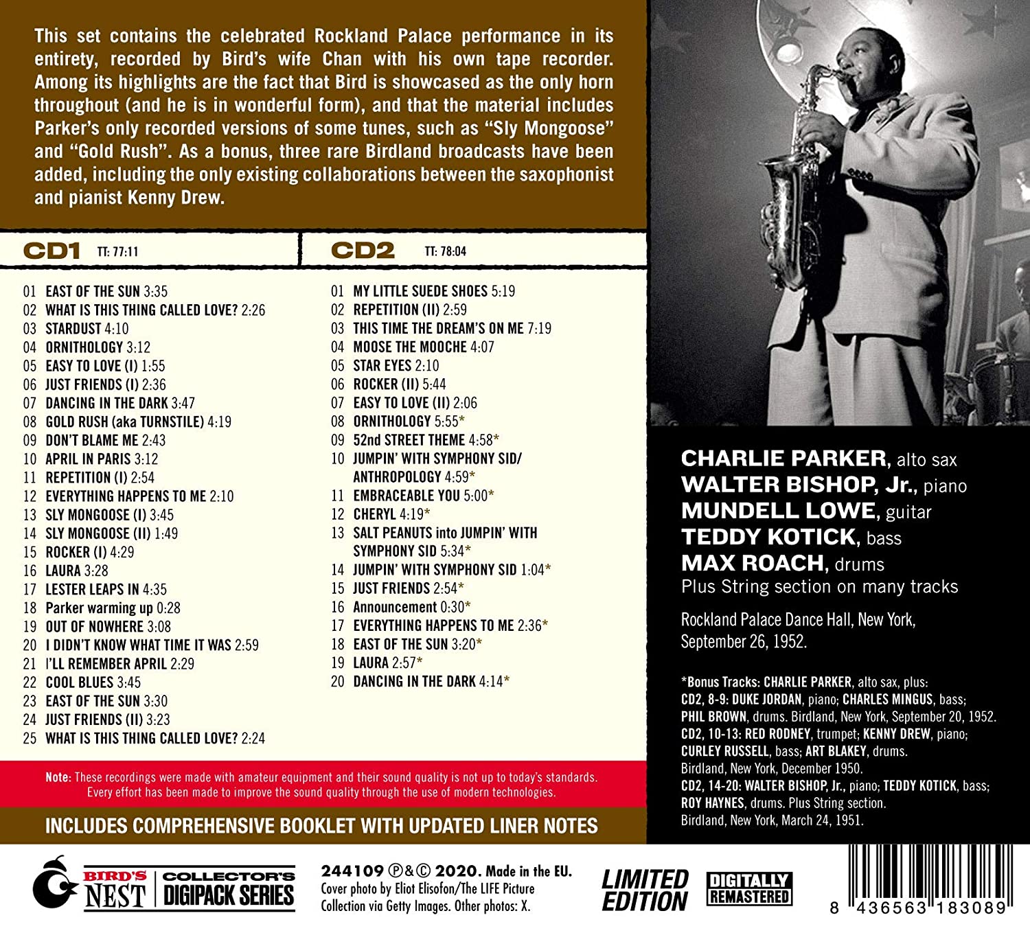 BIRD The Complete Charlie Parker On Verv - クラシック