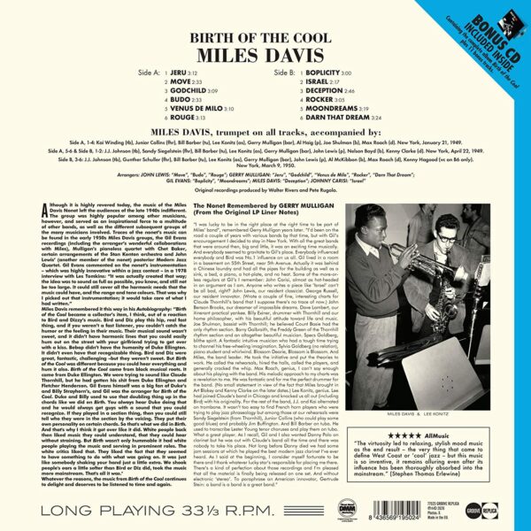 Birth Of The Cool (Vinyl) - Miles Davis