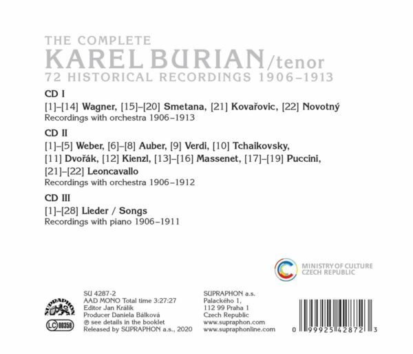 The Complete Recordings 1906-1913 - Karel Burian