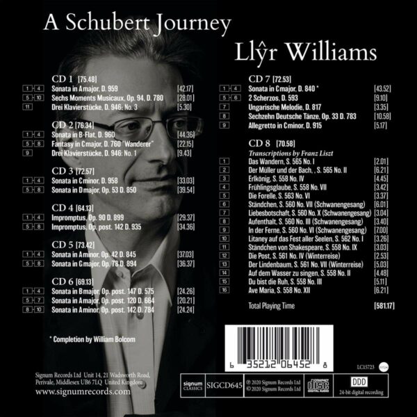 Schubert: A Schubert Journey (8 Cd-Box) - Llyr Williams