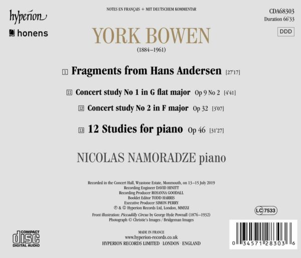 York Bowen: Fragments From Hans Andersen - Nicolas Namoradze