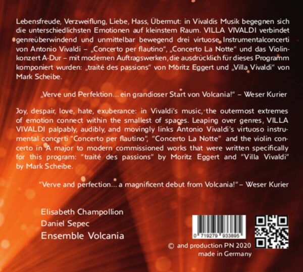 Vivaldi / Scheibe / Eggert: Villa Vivaldi - Ensemble Volcania