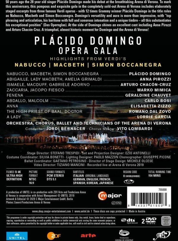 Placido Domingo Opera Gala Verona 2019