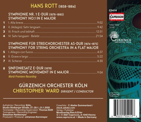 Hans Rott: Complete Orchestral Works Vol. 2 - Gürzenich-Orchester Köln