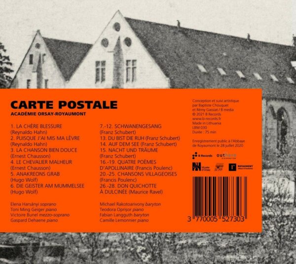 Carte Postale (Mélodies par Hahn, Chausson, Wolf, Schubert, Poulenc & Ravel) - Elena Harsanyi