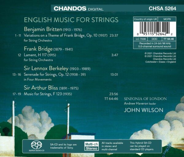 English Music For Strings - John Wilson
