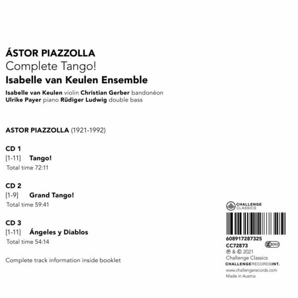 Piazzolla: Complete Tango! - Isabelle Van Keulen Ensemble