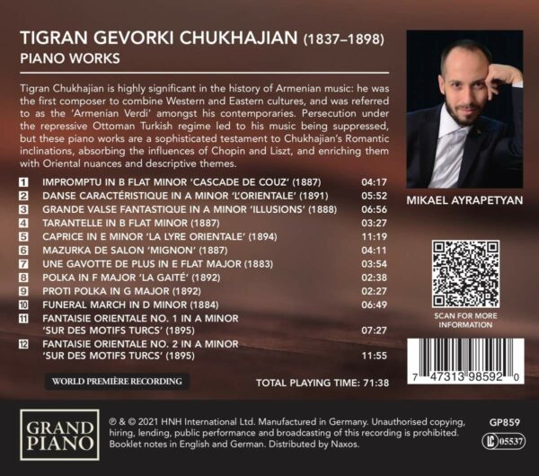 Tigran Gevorki Chukhajian: Piano Works - Mikael Ayrapetyan