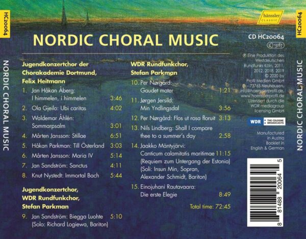 Nordic Choral Music - WDR Rundfunkchor Köln
