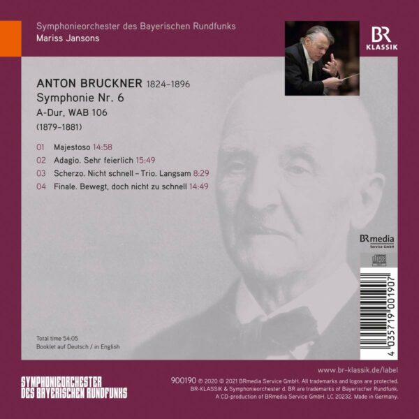 Anton Bruckner: Symphony No. 6 - Symphonieorchester Des Bayerischen Rundfunks
