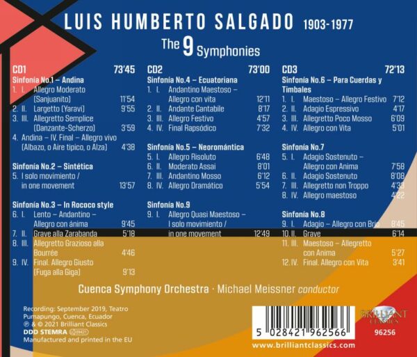 Luis Humberto Salgado: The 9 Symphonies - Michael Meissner